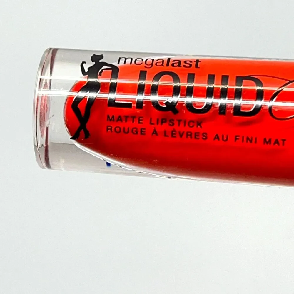 Wet N Wild Megalast Liquid Catsuit Matte Lipstick FLAME OF THE GAME 929B rare